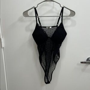 Bozzolo Black Lace Bodysuit